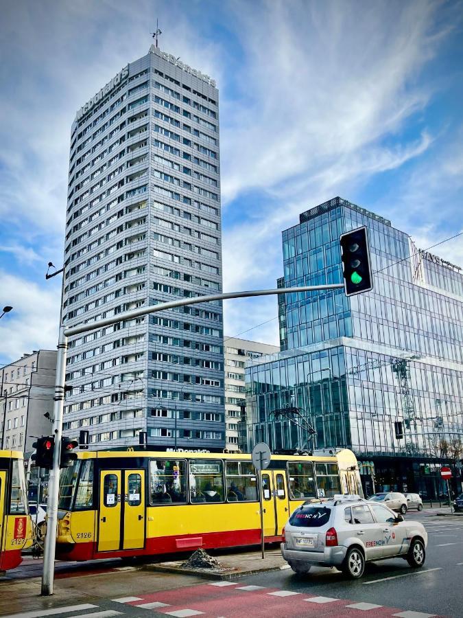 Super Apartament Blue Scisle Centrum Dwie Linie Metra Netflix Wifi 300 Mbs Panorama Miasta วอร์ซอ ภายนอก รูปภาพ
