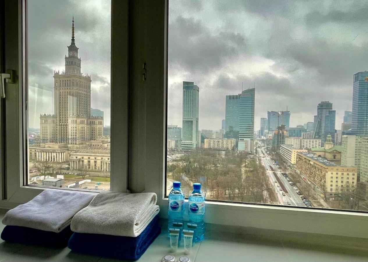 Super Apartament Blue Scisle Centrum Dwie Linie Metra Netflix Wifi 300 Mbs Panorama Miasta วอร์ซอ ภายนอก รูปภาพ