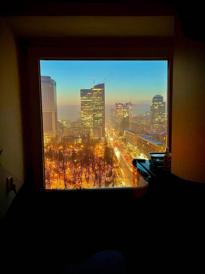 Super Apartament Blue Scisle Centrum Dwie Linie Metra Netflix Wifi 300 Mbs Panorama Miasta วอร์ซอ ภายนอก รูปภาพ