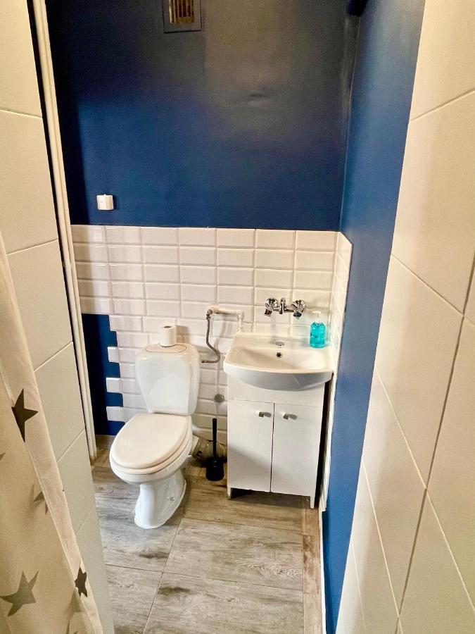 Super Apartament Blue Scisle Centrum Dwie Linie Metra Netflix Wifi 300 Mbs Panorama Miasta วอร์ซอ ภายนอก รูปภาพ