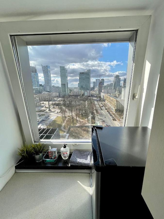 Super Apartament Blue Scisle Centrum Dwie Linie Metra Netflix Wifi 300 Mbs Panorama Miasta วอร์ซอ ภายนอก รูปภาพ